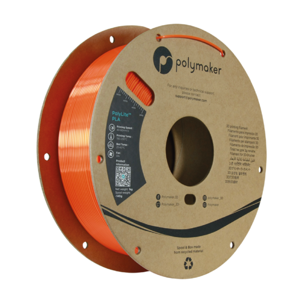 Polymaker PolyLite™ PLA Silk Orange