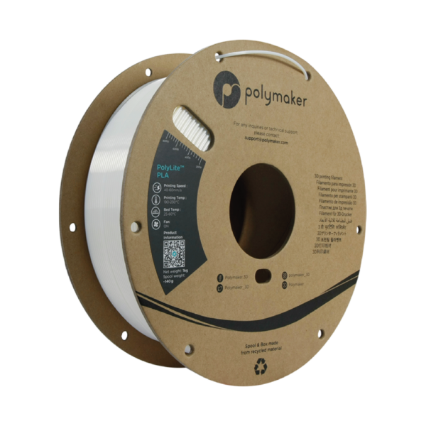 Polymaker PolyLite™ PLA Silk Blanc (White)