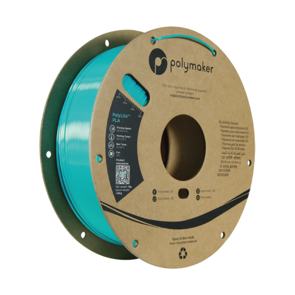 Polymaker PolyLite™ PLA Silk Bleu Turquoise (Teal)