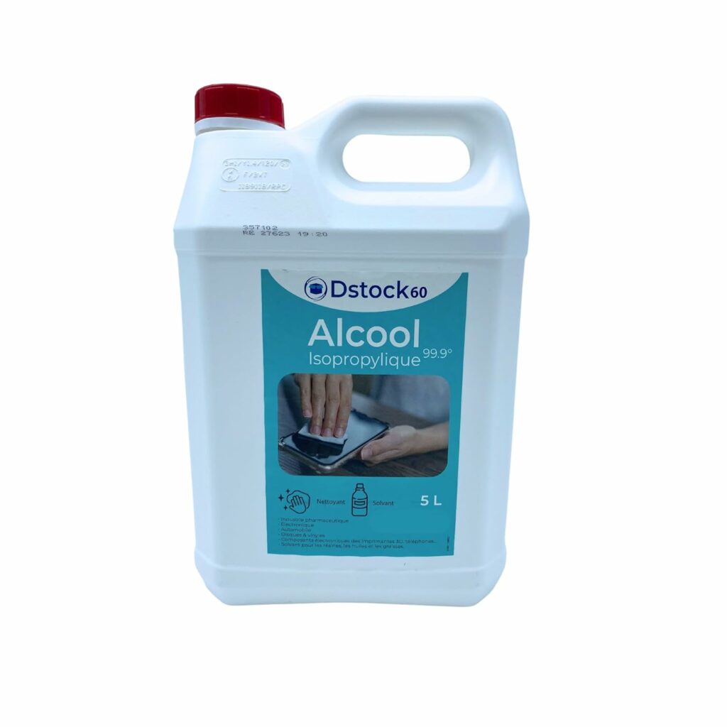 DSTOCK60 – Bidon de 5 litres d’Alcool Isopropylique 99,9% extra pur