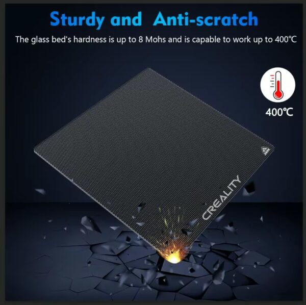 Creality - lit en verre zone de 220*220mm