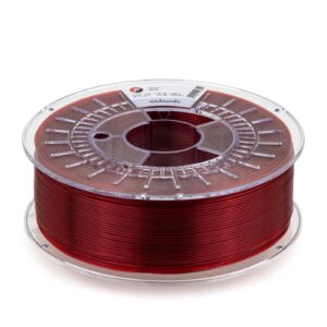 Extrudr PETG Rouge Transparent 1.75mm 1kg