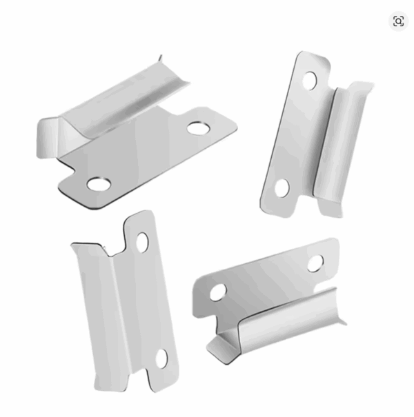 4 Pinces acier inoxydable pour plateau en verre CREALITY