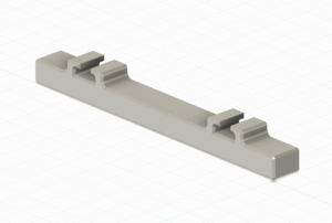 Traverse de chemin de fer HO 1/87 imprimée en 3D pour maquettes ferroviaires