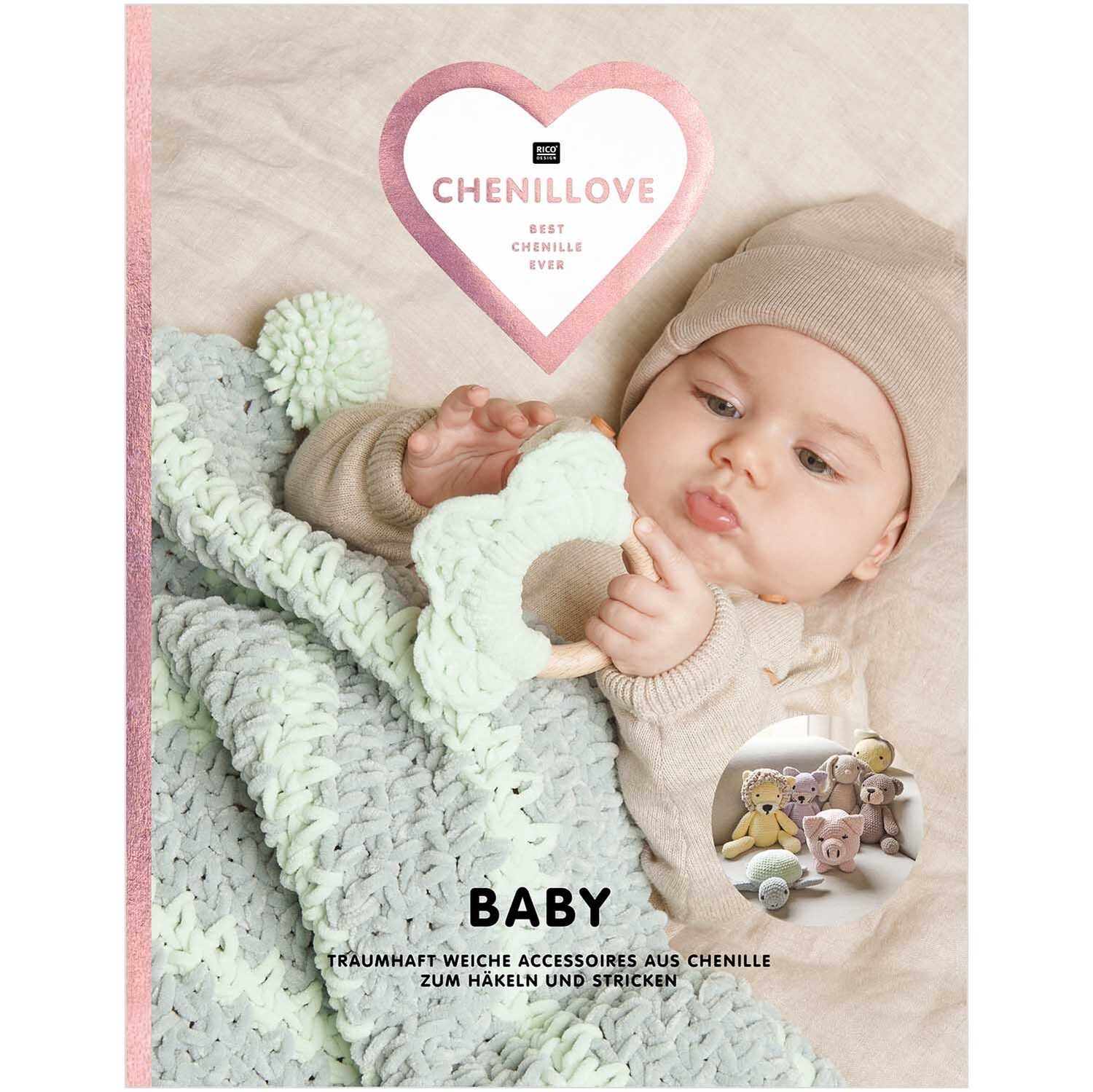 Livre Baby Chenillove avec 21 modèles crochet et tricot pour bébés