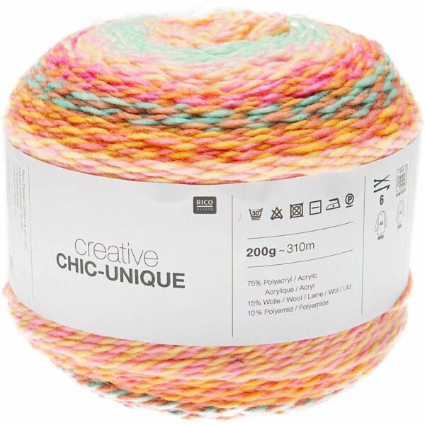 Pelote Creative Chic-Unique 200g fil dégradé pour tricot et crochet