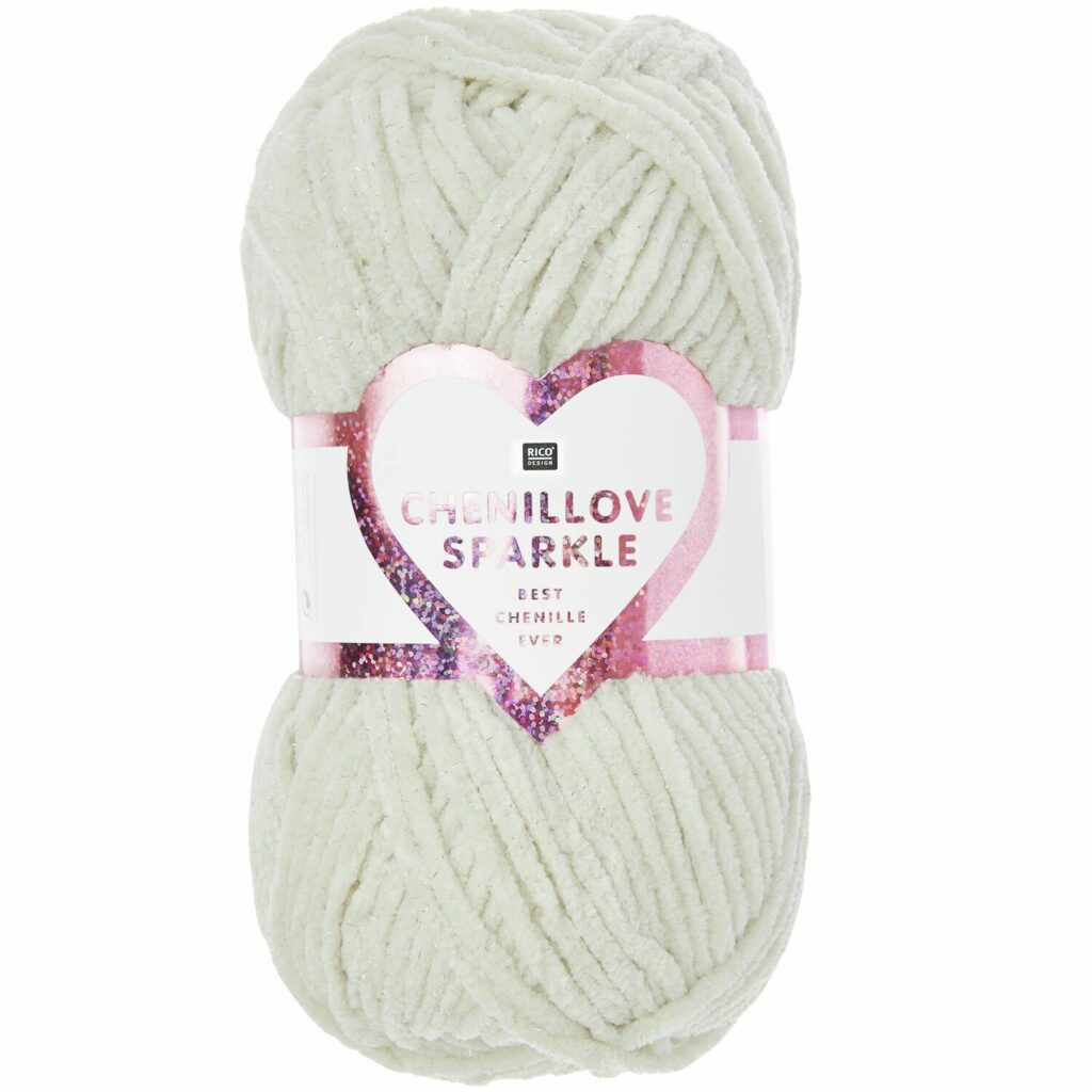 Creative Chenillove Sparkle – Fil chenille polyester pour crochet et tricot pailletté