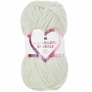 Creative Chenillove Sparkle – Fil chenille polyester pour crochet et tricot pailletté
