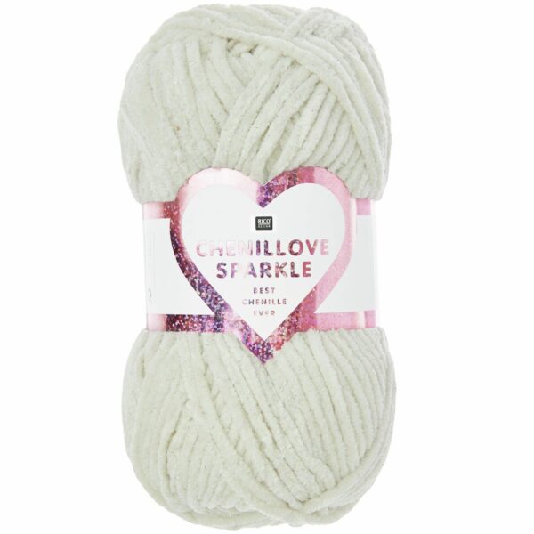 Creative Chenillove Sparkle – Fil chenille polyester pour crochet et tricot pailletté