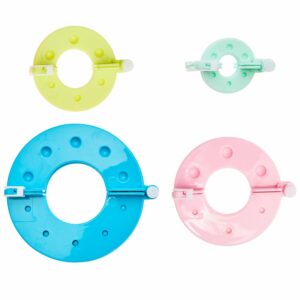 Pompon Maker set de 4 tailles en plastique réutilisable