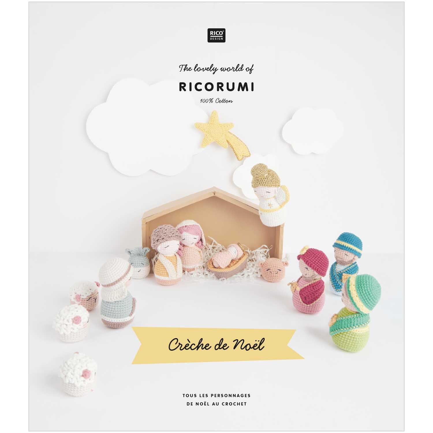 Livre Ricorumi Crèche de Noël avec modèles au crochet