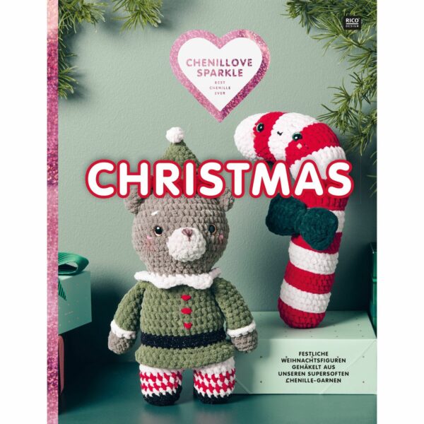 Livre Chenillove Christmas 7 modèles crochet Noël Rico Design