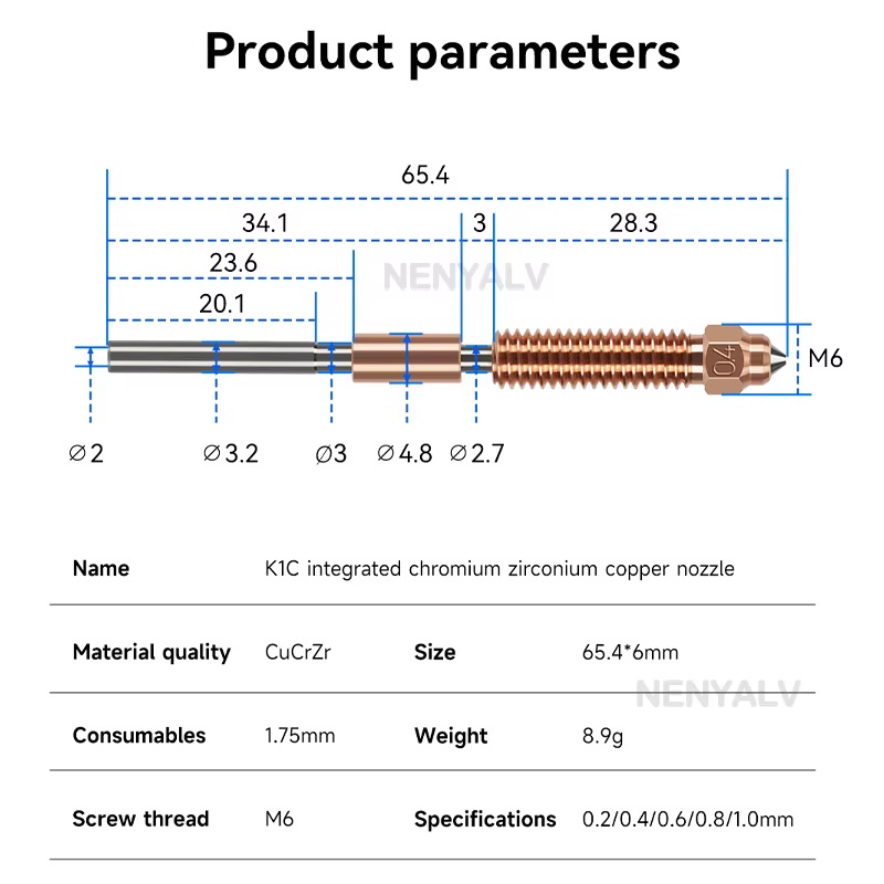 Creality - K1 Série - Buse Unicorn (Unicorn Quick-Swap Nozzle) – Image 2