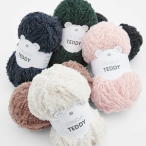 Pelottes teddy bien présentée gamme colorée douce