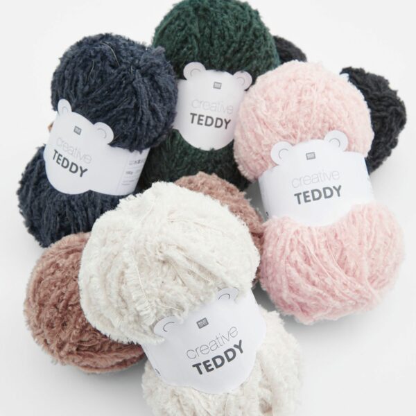 Pelottes teddy bien présentée gamme colorée douce