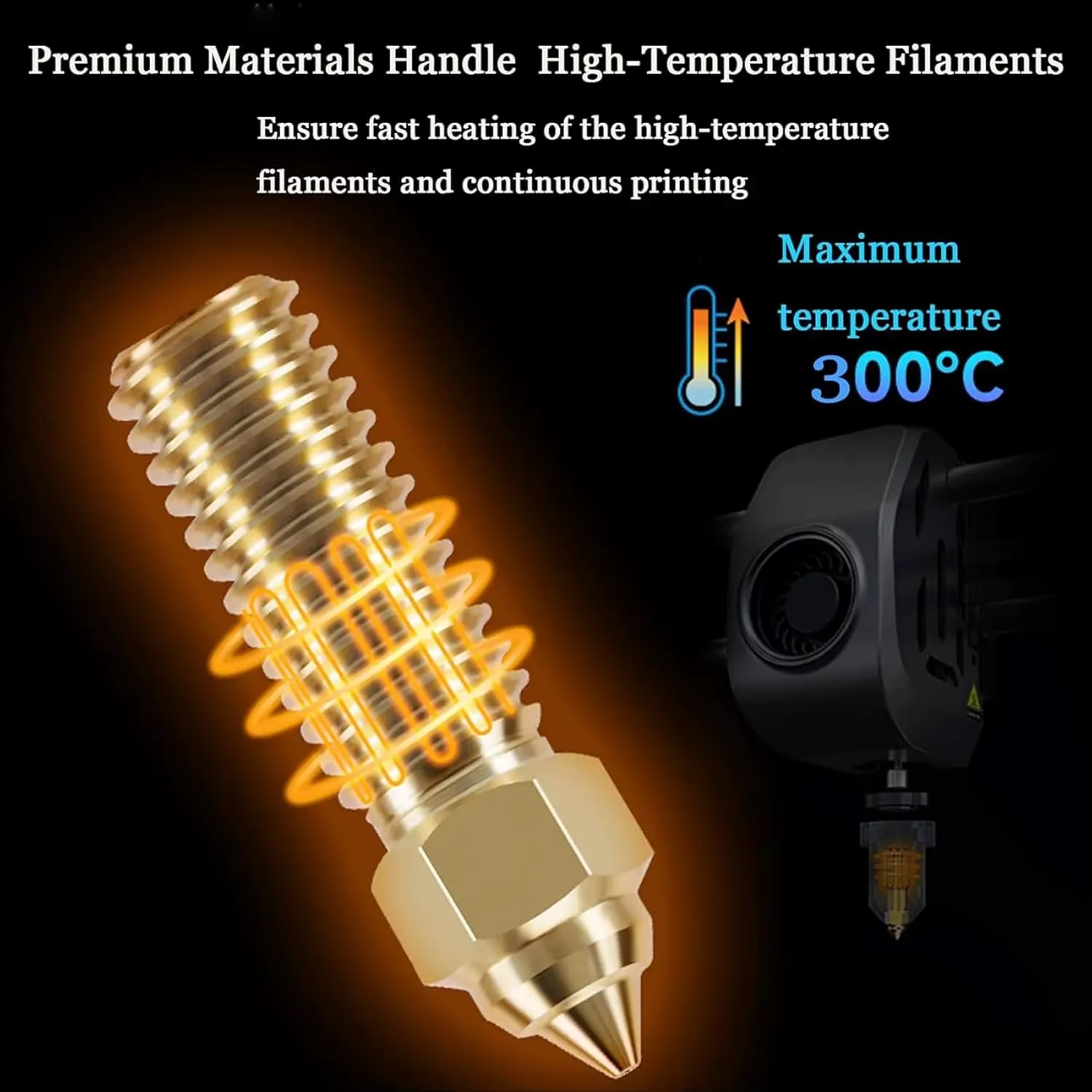Lot de 5 Buses en Laiton Creality (0,4 mm) – pour Ender-3 V3 SE/ KE ; K1/K1 Max/CR-10 SE – Image 2