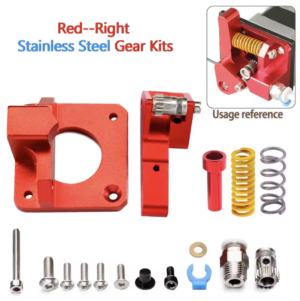 Extrudeuse double engrenage pour Creality imprimante 3D Filament 1.75mm Droit
