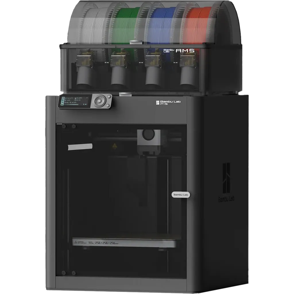 Imprimante 3D Bambulab P1S combo imprimer en caisson avec 4 couleurs